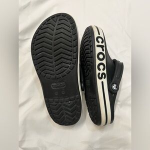 CROCS Black and White Clogs